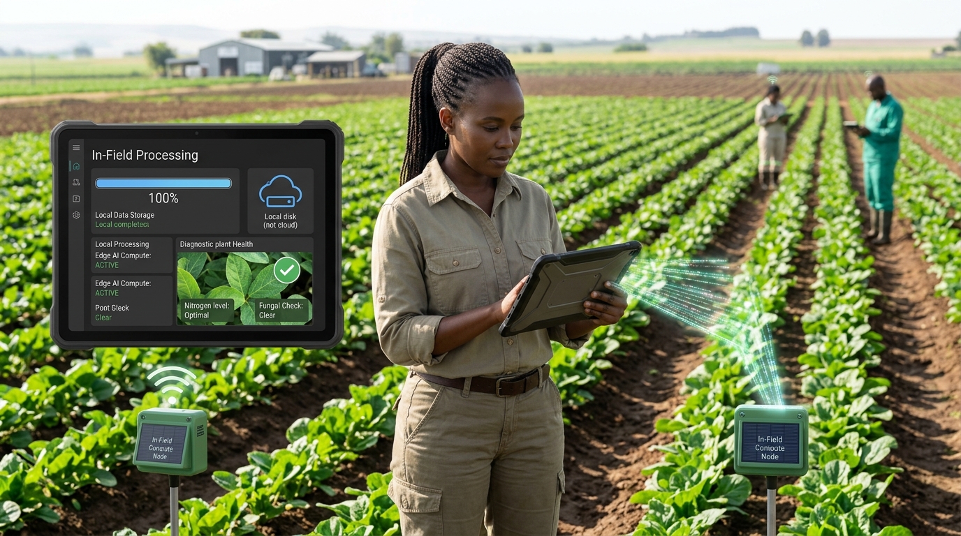 Scanning leaf offline in field step preview