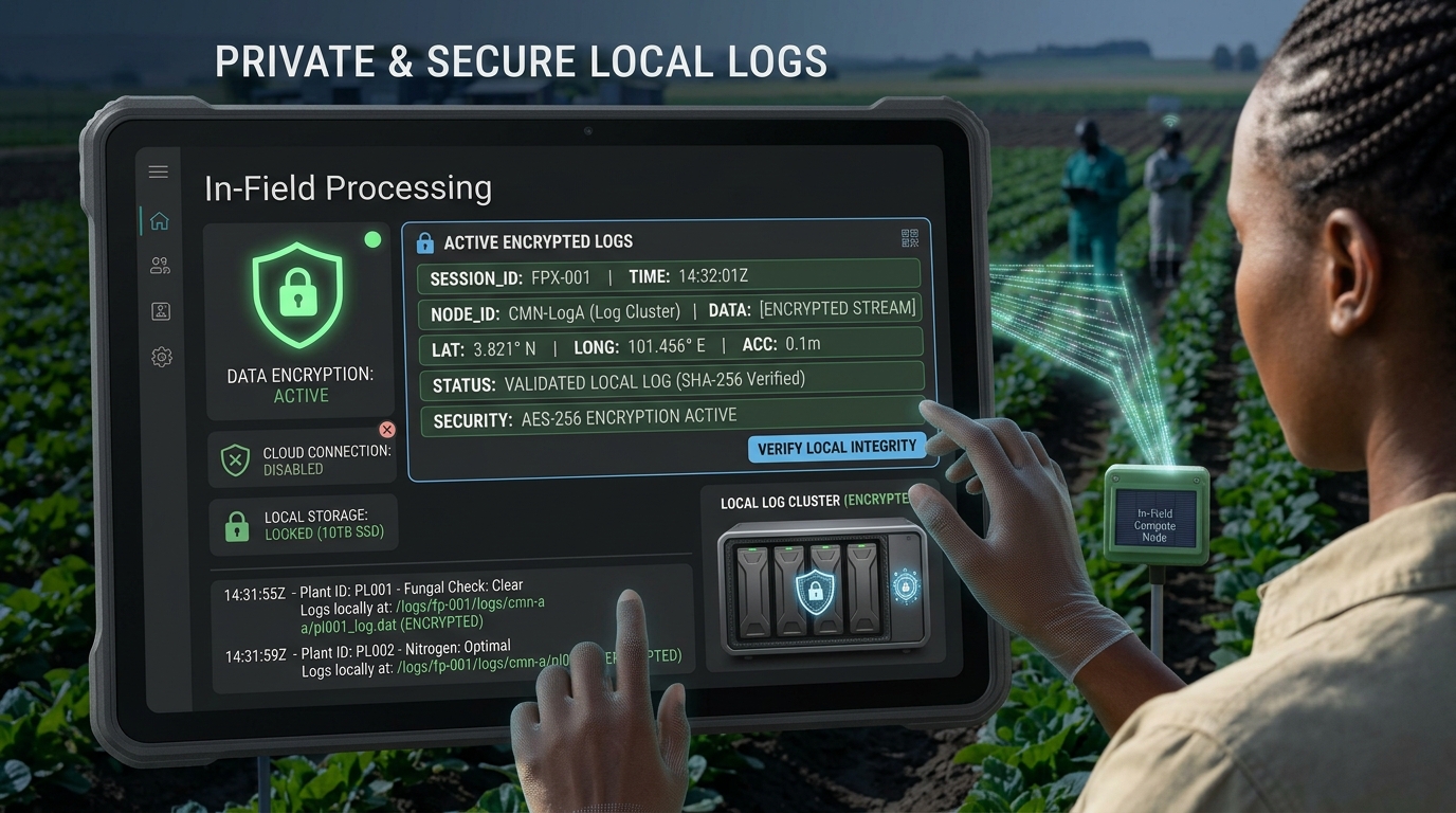 Private local storage step preview